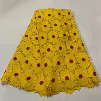 

2020 JAUN Lace High Quality Cord Lace African Water Soluble Lace Fabric With Stones Nigerian Lace Fabric For Dress Party Sew