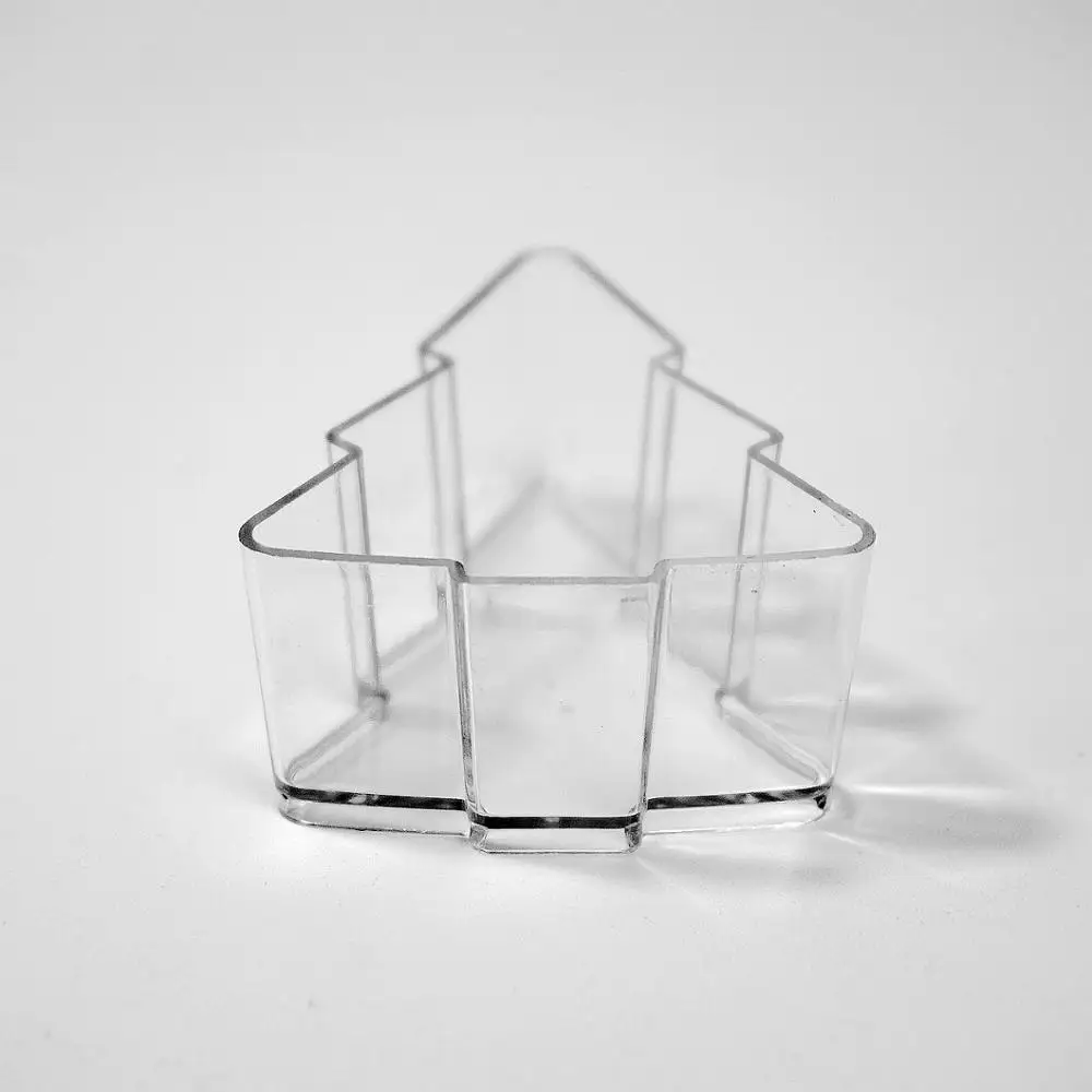 Рождественская елка пластиковый подсвечник для рождественского дня DIY Изготовление свечей 12 шт
