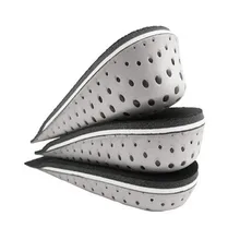 Унисекс стелька под пятку Лифт вставка обувные колодки, визуально увеличивающие рост; Подушка 2,3/3,3/4,3 см