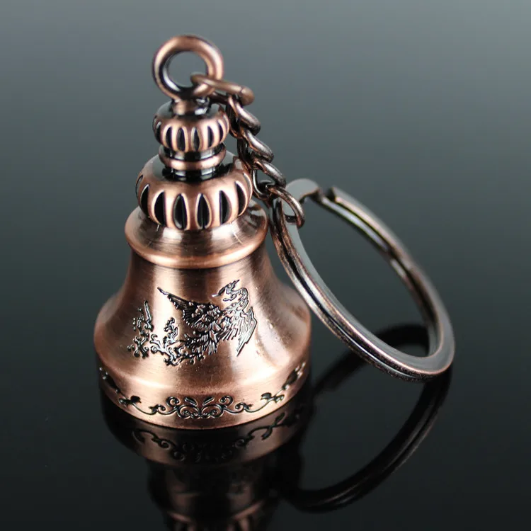 Red Bronze feng ling dang Keychain Activity Promotional Gifts Cool Pendant Beijing Love Story G212