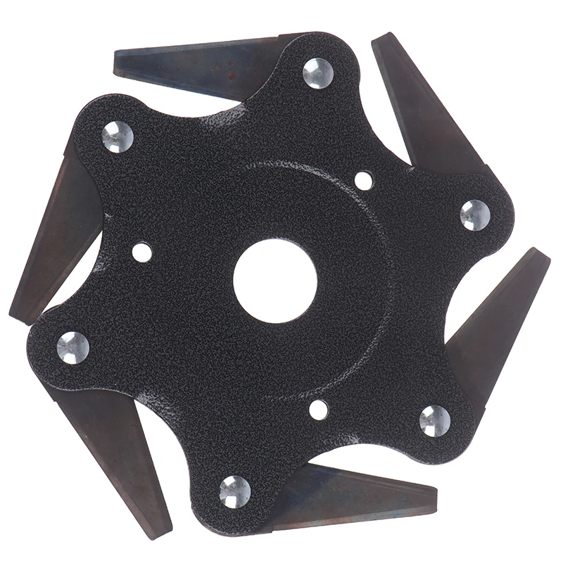 6 Teeth Brush Cutter Blade Metal Blades Trimmer Head Garden Grass Trimmer Head Double-sided Cutting Edge