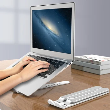 

Adjustable Foldable Laptop Tablet Stand Portable Desktop Holder Mounts Non-slip Bottom JHP-Best