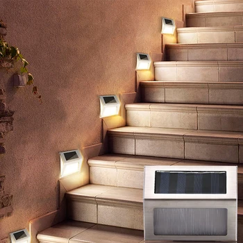 

3 LED Solar Power Light Stainless Steel Waterproof Outdoor Energy Saving Lamp Sensor Light