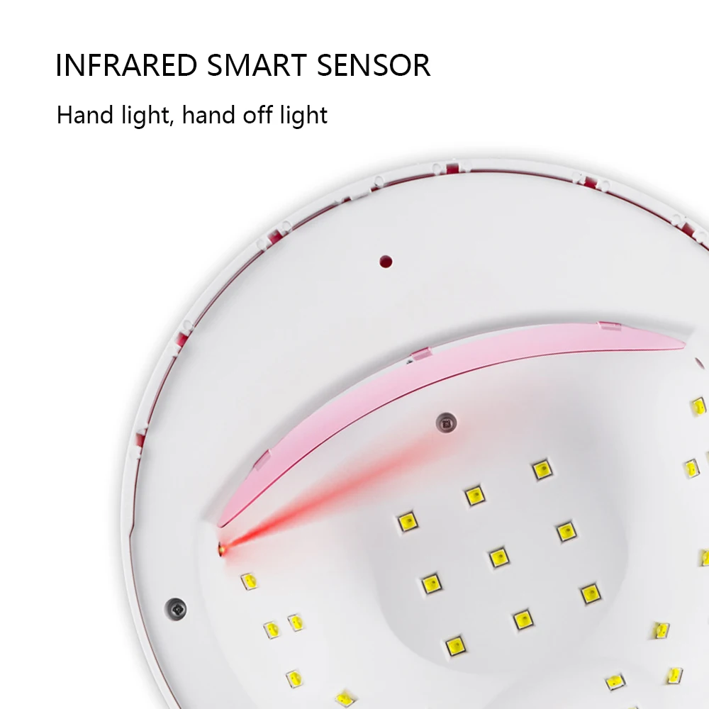 SUN5 S 72W Светодиодный светильник для ногтей Сушилка для ногтей с двумя руками 30 шт Светодиодный УФ-лампа для отверждения УФ-гель для ногтей с датчиком движения ЖК-дисплей