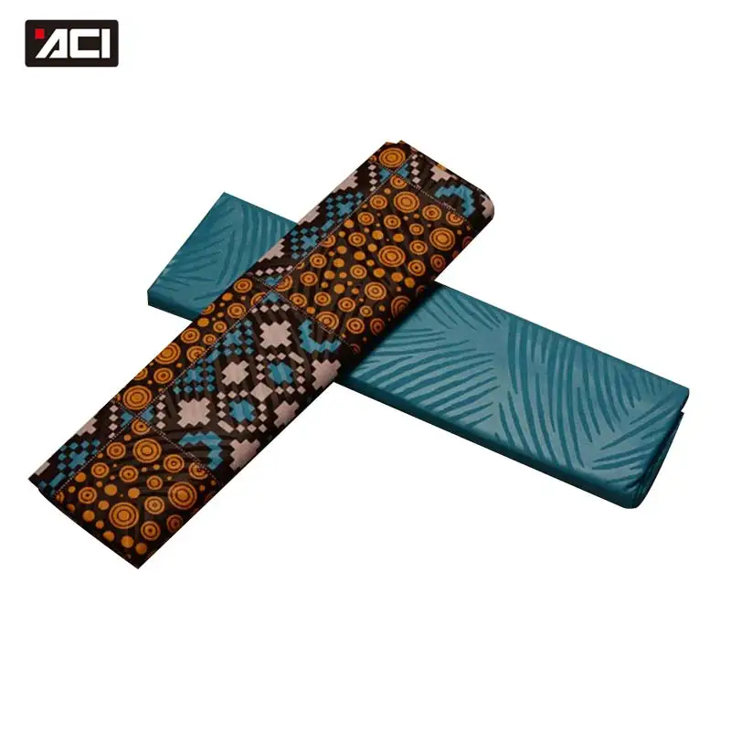 ACI 2+ 2 ярдов Анкара ткань Африканский настоящий воск принты Гана Kente Ткань Tissu Африканский батик воск Нигерия африканская Анкара ткань - Цвет: 19070018