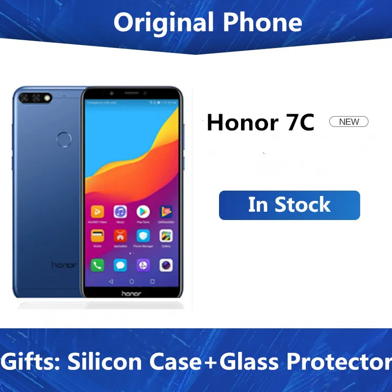 Оригинальный Honor 7C 4 ГБ 64 экран 5 99 дюйма Восьмиядерный процессор Snapdragon 450