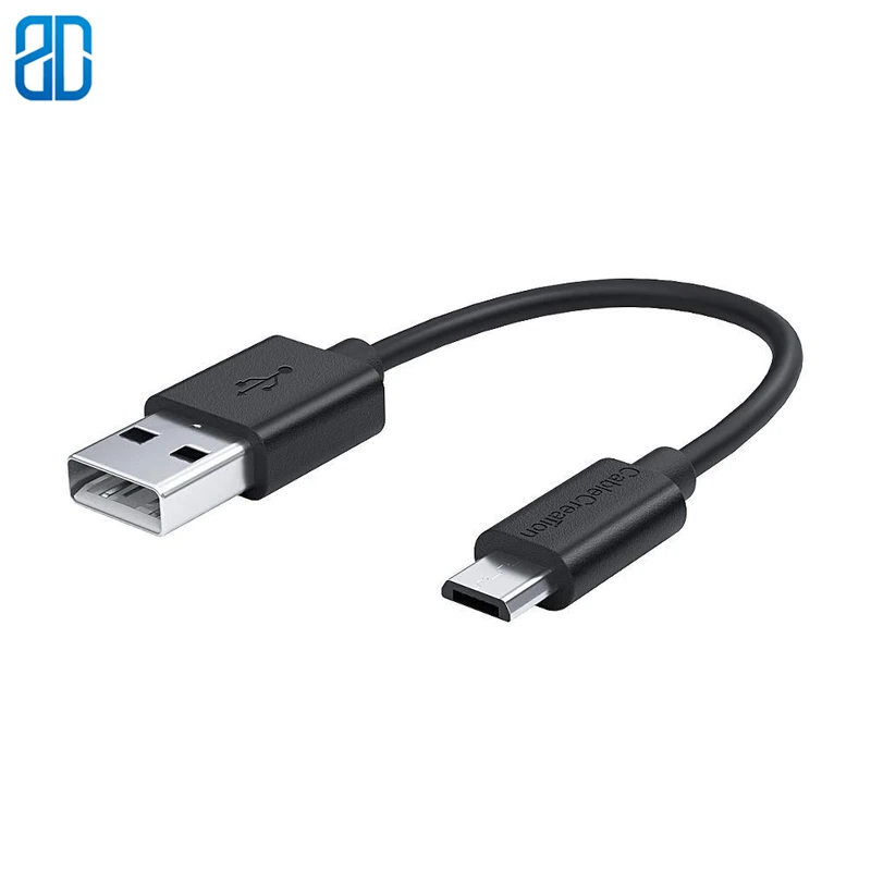 Cable Micro USB corto Cable USB 2,0 A Micro USB, velocidad A macho A Micro B, Cable blindado, 15CM/Color negro|Cables USB| - AliExpress