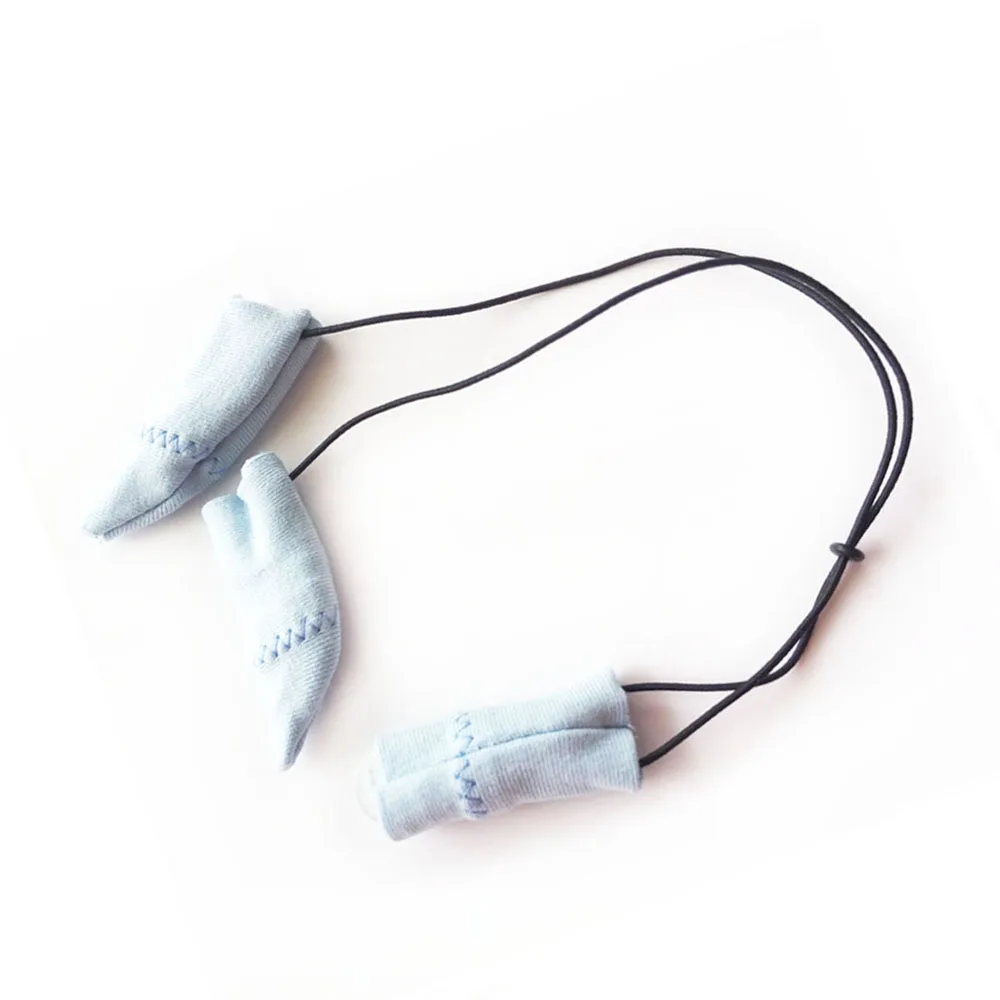 BTE звуковой слуховой аппарат зажим бинауральные пилы для резки Cover Protector держатель хлопок рукава головная повязка с зажимом - Цвет: Light blue