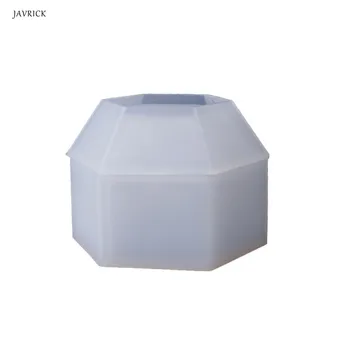 

DIY Crystal Epoxy Mold Storage Jewelry Box Molds Hexagon Gift Case Silicone Mould Crafts Making