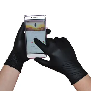 

100pcs Disposable Nitrile Gloves Powder-Free Protective Glove Dishwashing Home Kitchen Cleaning Tool