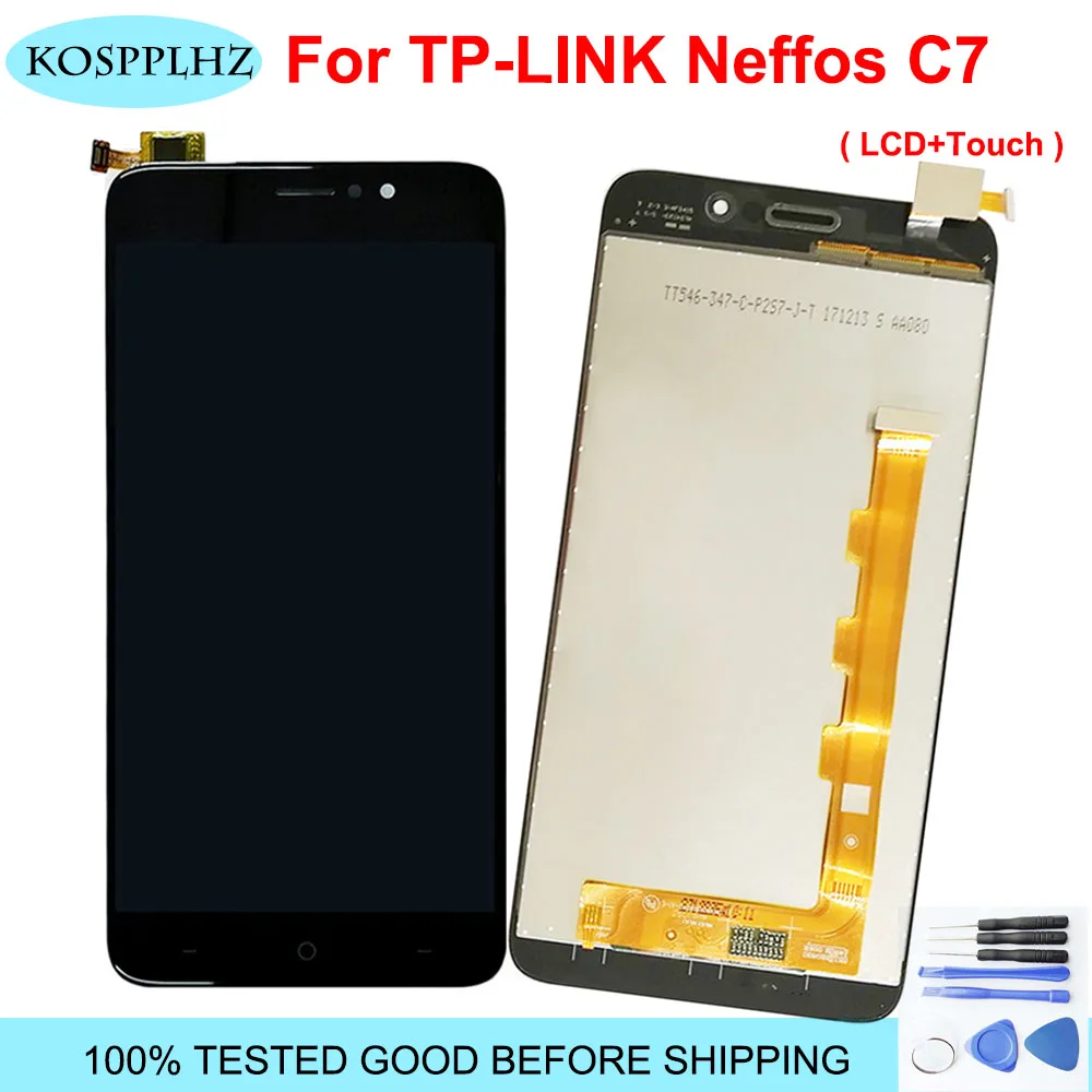 5 дюймов для TP-LINK Neffos C7 ЖК-дисплей + сенсорный экран Digiziter сборка Замена TP910A TP910C