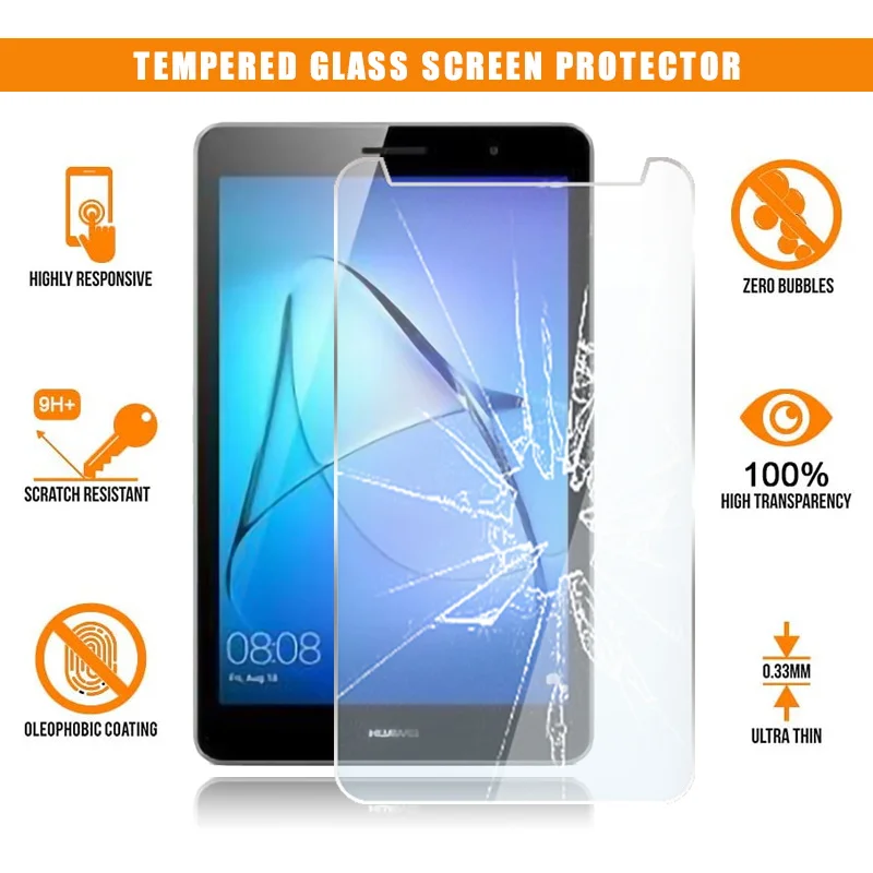 

Screen Protector for Huawei Honor Tab 5 8.0 Tablet Tempered Glass 9H Premium Scratch Resistant Anti-fingerprint Film Cover