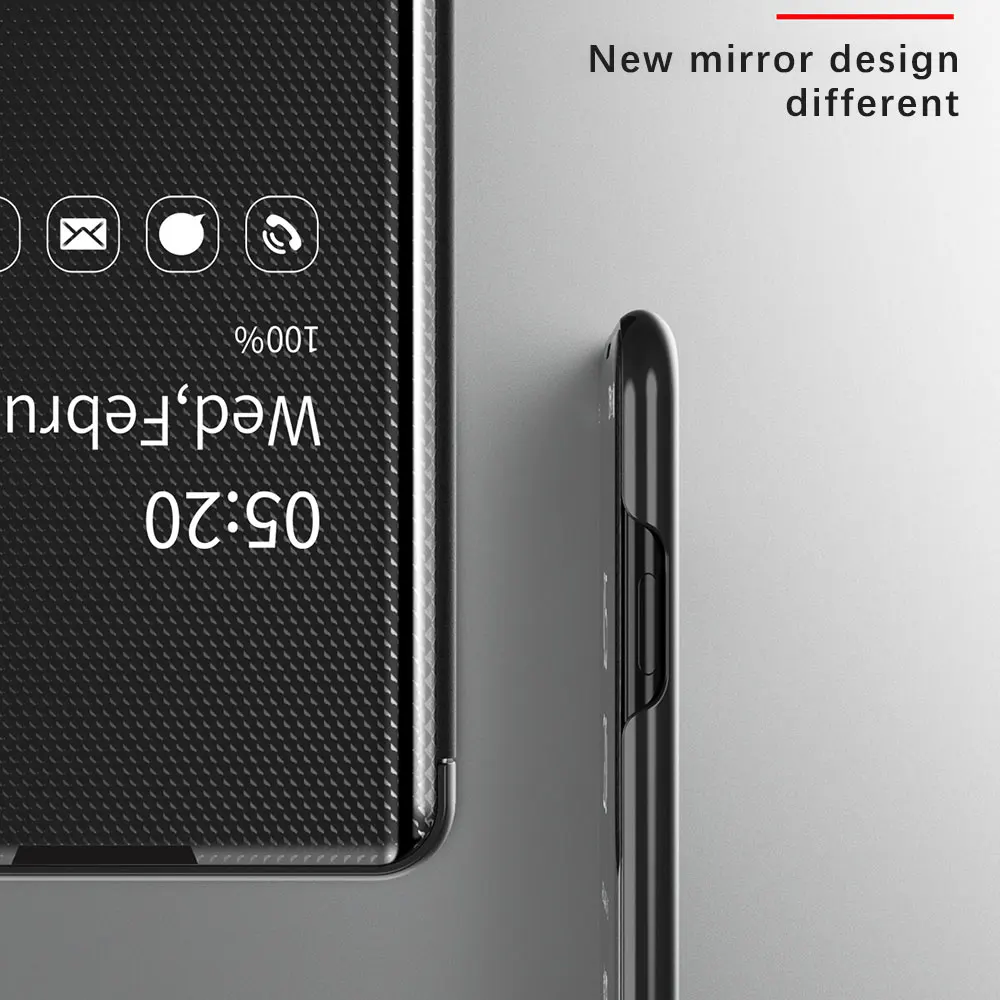 Зеркальный флип-чехол для samsung Galaxy A30 A70 A50 Смарт Обложка книги для samsung A50 a20e 30 50 70 50a 30a 70a чехлы с функцией подставки