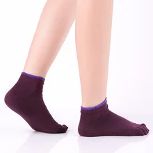 5 пар/упак. Противоскользящий Фитнес-топ для занятия танцами Пилатес носки пять носок домашние носки для Йога быстросохнущие Профессиональные фитнес-балетные женские носки