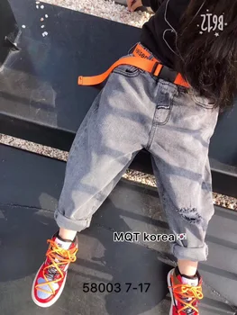 

Children's clothing boys and girls Korean denim pants pants spring 2020 new girls Harlan pants tide