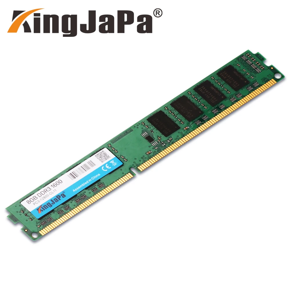 Фирменная KingJaPa оперативная память 1,5 v DDR3 1333 1600Mhz 2GB 4GB 8GB для настольного компьютера Memoria PC3-12800 10600 совместима с DDR3 1066Mhz 4G