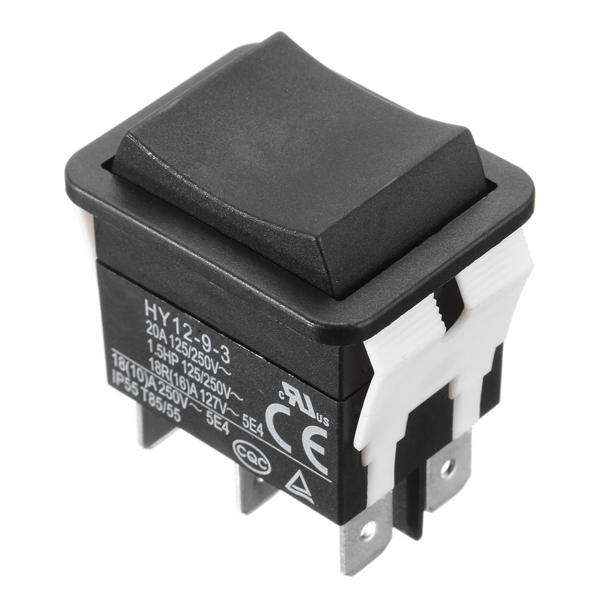 Кнопочный переключатель HY12-9-3 модель 6 булавки промышленный Электрический клавишный вкл/выкл дуговой переключатель 125/250V 18/20A
