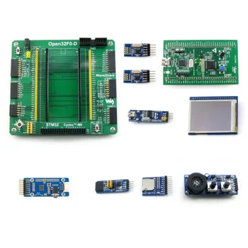 

Open32F0-D Package A # ARM STM32 DISCOVERY Cortex-M0 STM32F051R8T6 With STM32F0DISCOVERY Kit+2.2inch Touch Screen LCD+7 Modules