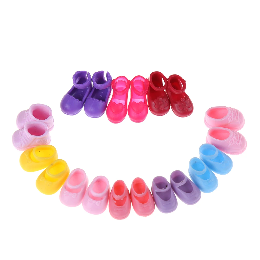 5 Pairs Assorted cute Colorful Shoes Clothes Dress Prop For Barbie Doll Accessories | Игрушки и хобби