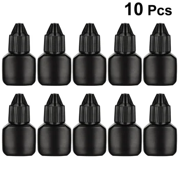 

10 Sets Grafting Eyelash Glue Bottles Empty Bottles Refillable Bottles Eyelash Glue Container For Travel Home Makeup Accessories