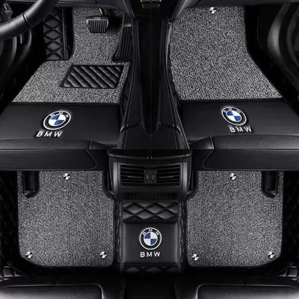 Автомобильные коврики с логотипом/Фирменный Логотип для BMW X3 E83 F25, ПВХ кожа, автомобильные стильные коврики, ковер, всепогодные водонепроницаемые вкладыши(2004-pr