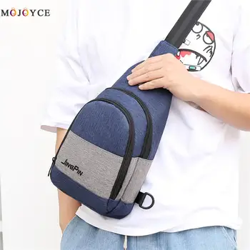 

Waterproof Sport Shoulder Packs Men USB Charging Large Crossbody Chest Bags