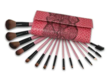 

15 Make-up Brushes Pink Snake Skin Pattern Professional Make-up Set Brush Color Make-up Beauty Tools Smooth and Fine Soft