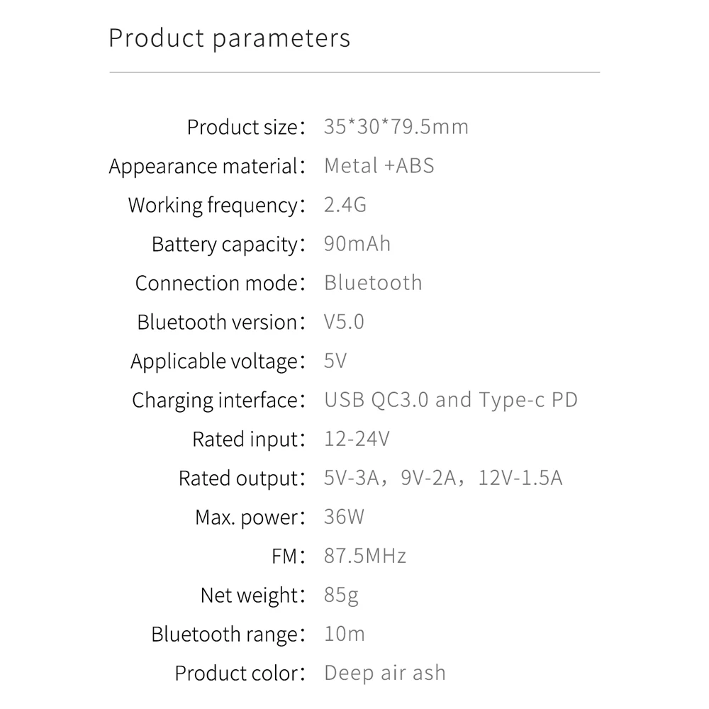 Xiaomi Mijia Ez более умный Bluetooth автомобильное зарядное устройство музыкальный контроллер QC3.0 usb type-C PD автомобильный двойной линии Быстрая зарядка