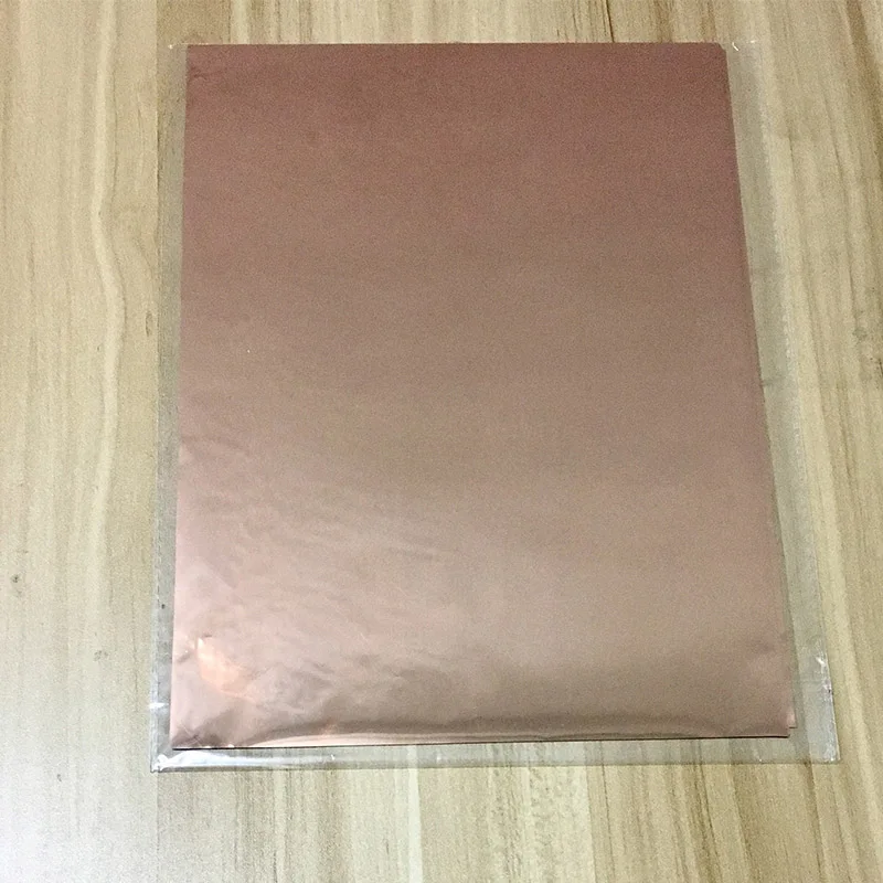 Rose Gold 50 шт. A4 Золото Серебро Красный горячего тиснения фольги бумажный ламинатор ламинирование передачи на элегантность лазерный принтер крафт бумага 20x29 см - Цвет: Rose Gold