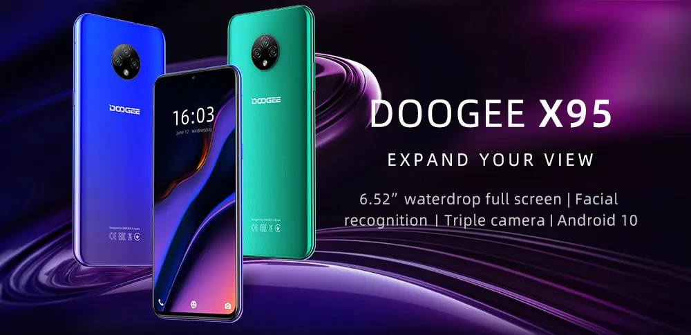 DOOGEE X95 Android Cellphones 16GB ROM Dual SIM 13MP Triple Camera Sadoun.com