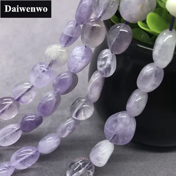 

Lavender Amethyst Beads Natural Loose Stone Diy Semi Precious Irregular