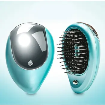 

Portable Electric Hair Ionic Brush Hair Straightener Brush Negative ion comb Anti-static Vibrating Massage Mini Hair comb