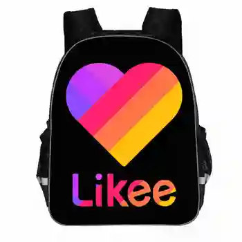 

3D "LIKEE 1 (Like Video)" Bag for Kids Rucksack Singers Zipper Backpack School Bags for Teenage Girls Bookbag Russia Type