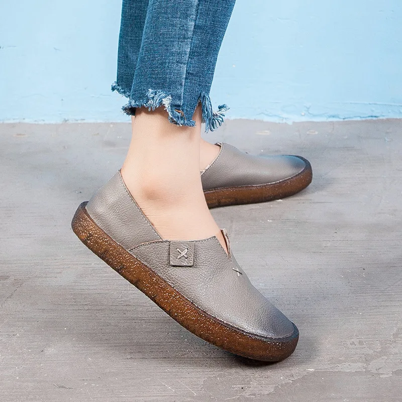 

Low-Cut Moccosins WOMEN'S Shoes WOMEN'S Flat Shoes Mom Shoes Slip-on Loafers Tendon Soft-Sole Maternity Shoes