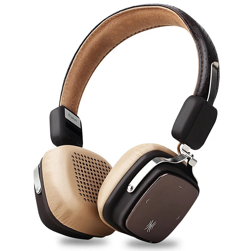 Beige-Brown Oneodio беспроводные наушники Bluetooth гарнитура спортивные металлические басы стерео беспроводные наушники с микрофоном для iPhone Xiaomi телефон путешествия - Цвет: Beige-Brown