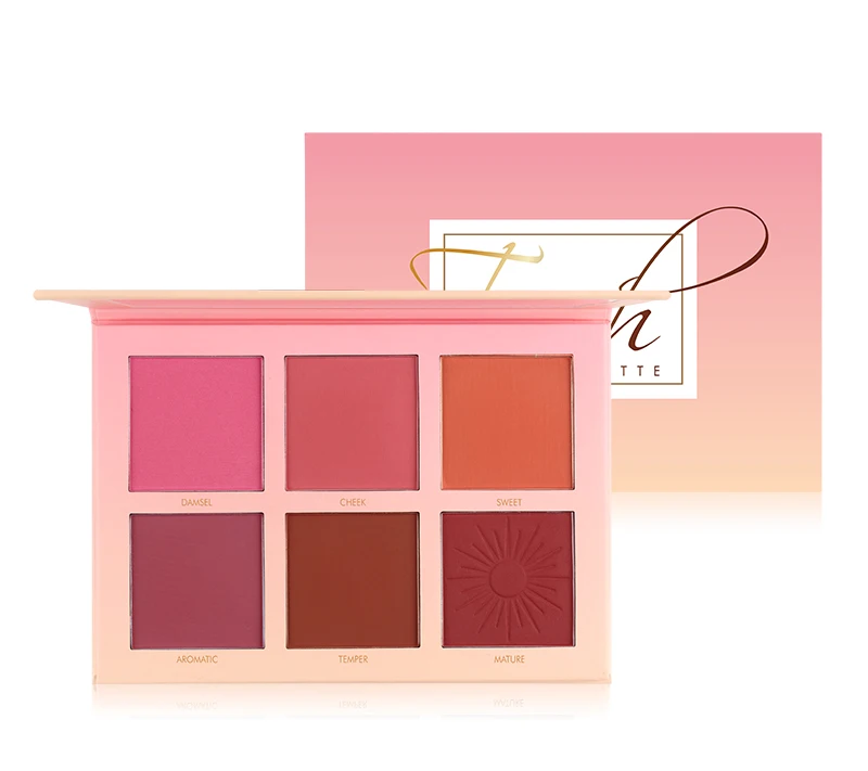 IMAGIC Makeup 6 цветные Румяна естественный "нюд" макияж Осветляющий цвет лица