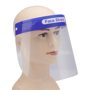 

Transparent Safety Face Mask Anti Droplet Dust Face Mask Shield Visor Eye Protection Dust-proof Protect for Work Outdoors