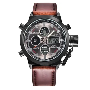 

Men Watches luxury brand Mens Quartz Sport Military LED Analog Stainless Steel Wrist Watch relogio masculino relojes hombre