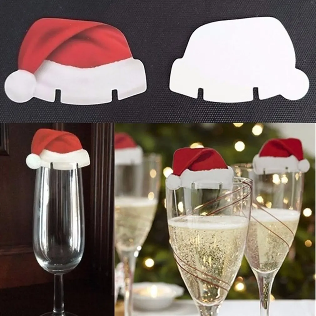 

Christmas Decoration Hat Cup Cover Universal Cup Cover Restaurant Ornament Christmas Scene Decoration Supplies