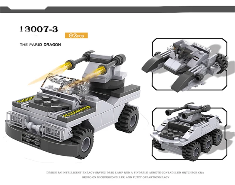 747 PCS Military Warship Aircraft Army Figures Building Blocks Construction Bricks Compatible LegoINGlys Children Toys (14)