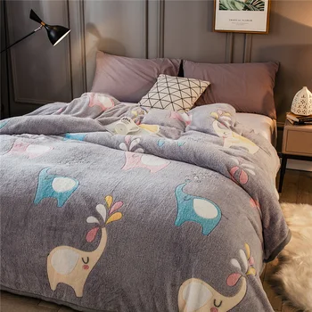 

Multi-function Air Conditioning Summer Cool Quilt Yarn Dyed Simple Style Cotton Quilt Modern Cartoon Style Coverlets Bedspread