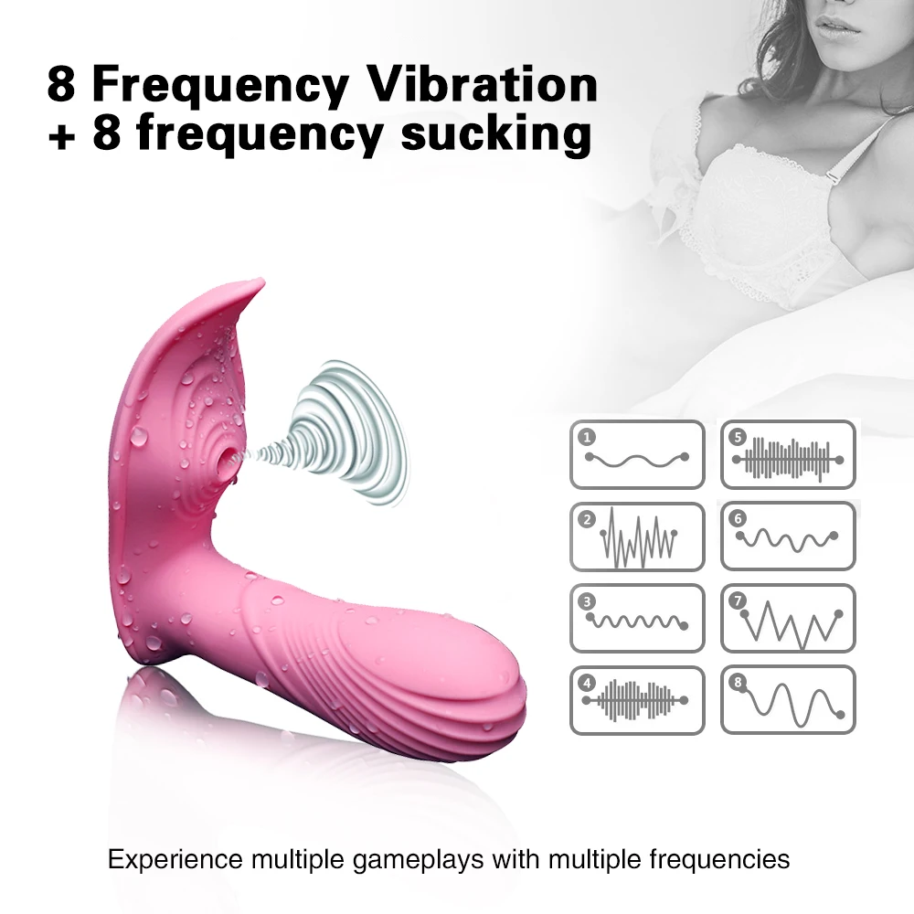 8 Speed Heating Vibrating Panties Wireless Remote Vaginal Clit Sucking Stimulation Butterfly Vibrators Adult Sex Toys For Women (7)