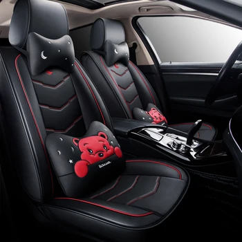 

Full Coverage Eco-leather auto seats covers PU Leather Car Seat Covers for audi a6allroad quattro audi a7 audi a8 audi q3 auv