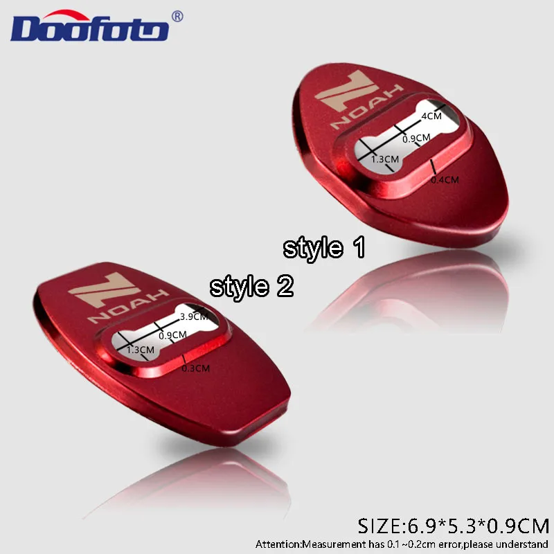 Doofoto 4x Car Styling Door Lock Cover Protective Case For Toyota Noah Voxy Corolla CHR RAV4 Avensis T25 Auris Camry Accessories
