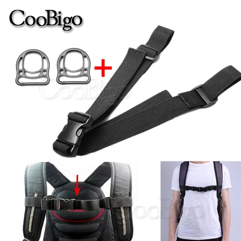 Details about / 1x Adjustable Backpack Sack Bag Webbing Sternum Buckle Clip Straps Chest Harness