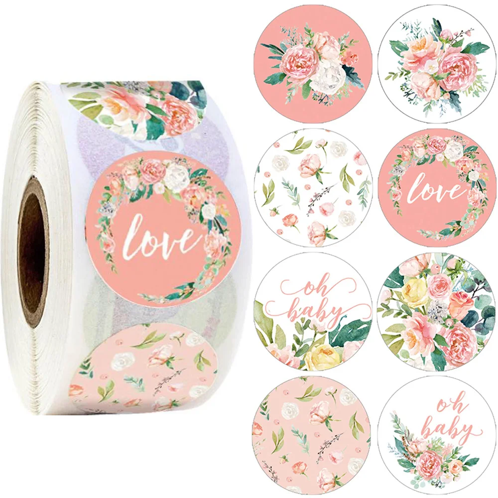 70PCS/LOT Save The Date Stickers Wedding Labels Floral Sticker Party  Stickers Envelope Seal Stickers Round Label Stickers Bridesmaid Bride Hen  Party Sticker