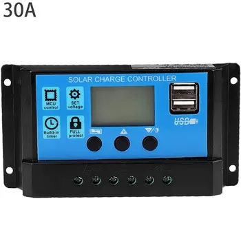 

MPPT Solar Controllers Automatic Tracking Equipment Charge Home Regulator LCD Display Protect Battery