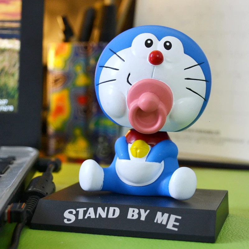 Милый Doraemon фигурка с качающейся головой куклы Doraemon косплей качающаяся голова экшн-кукла автомобиль деко подарок на день рождения - Цвет: 1PCS