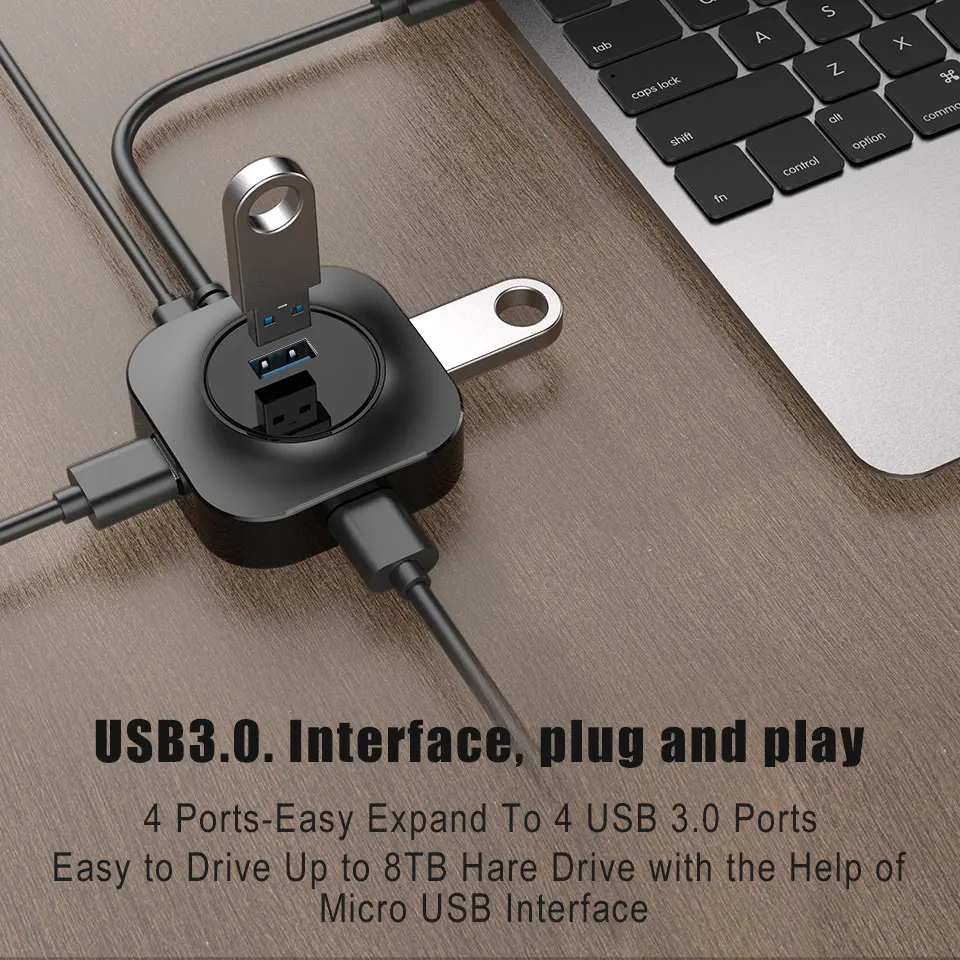 TeckNet концентратор USB 3,0 концентратор разветвитель несколько USB 4 порта расширитель хаб Тип C концентратор 2,0 мульти хаб расширитель 4 порта концентратор для ПК ноутбука