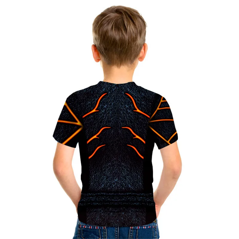 New boys Comic Superhero Compression kids Shirt Captain America Iron man Fit Tight Bodybuilding children T Shirt
